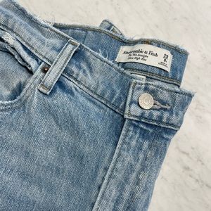 Abercombie Curve Love ultra high rise straight jeans
